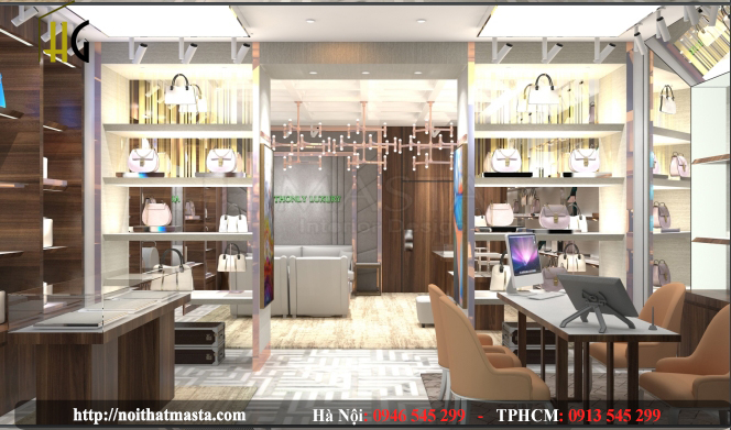 Thiết kế shop thời trang - túi xách - chị chi